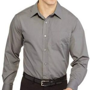 GEORGE Men's Collar Long Sleeve Dress Shirt
